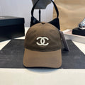 Embroidered Cotton Baseball Cap - Olive