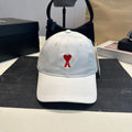 Embroidered Cotton Baseball Cap — White