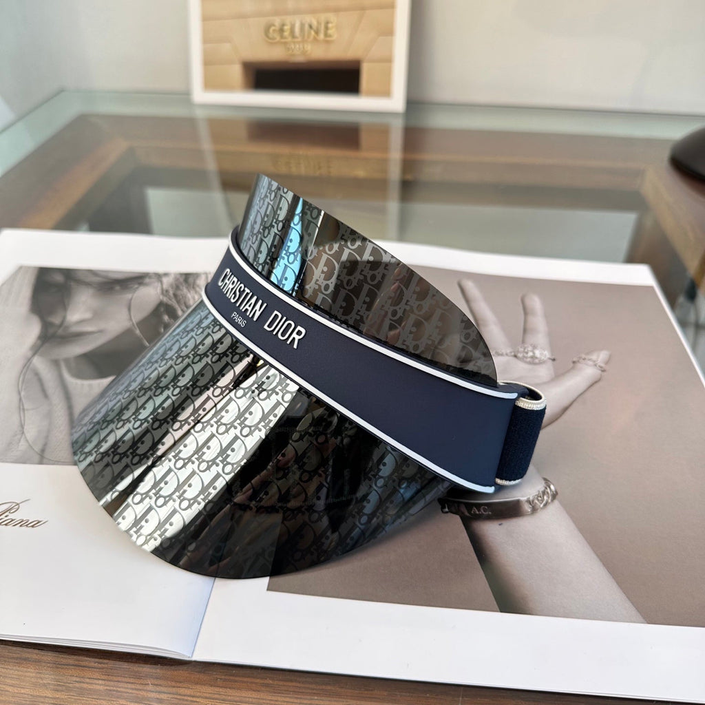 Monogram Sun Shield Visor in Elevated Navy Blue