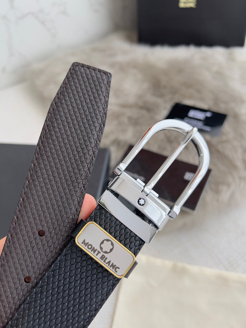 Men's Genuine Leather Belt – Slim Pin Buckle | 3.5cm | Business & Casual | Luxury Packaged