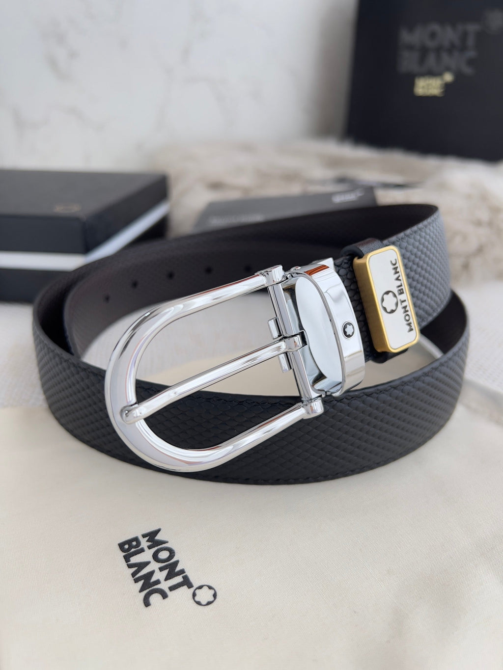 Men's Genuine Leather Belt – Slim Pin Buckle | 3.5cm | Business & Casual | Luxury Packaged