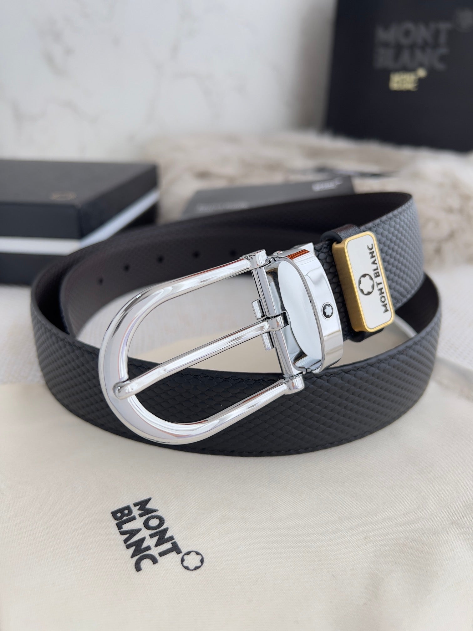 Men's Genuine Leather Belt – Slim Pin Buckle | 3.5cm | Business & Casual | Luxury Packaged