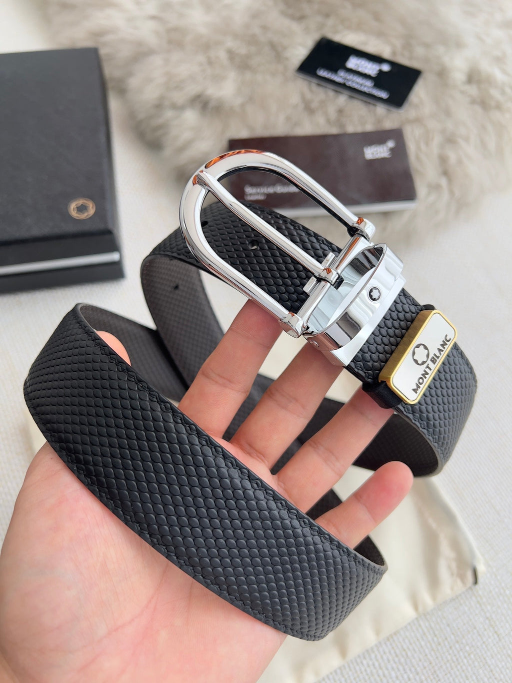 Men's Genuine Leather Belt – Slim Pin Buckle | 3.5cm | Business & Casual | Luxury Packaged