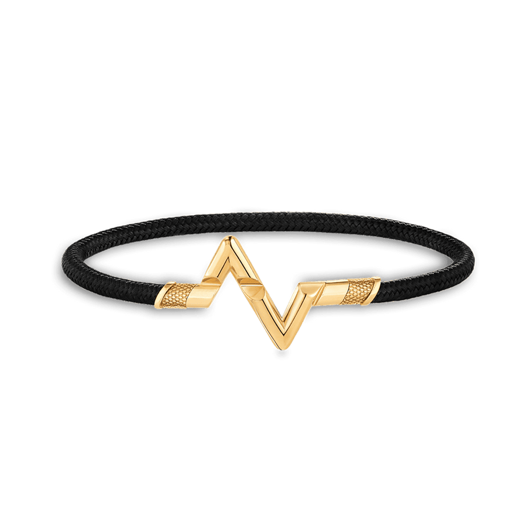 18K Louis Vuitton Volt Upside Down Play Black Bracelet