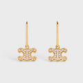 18K Celine Rhinestone Earrings