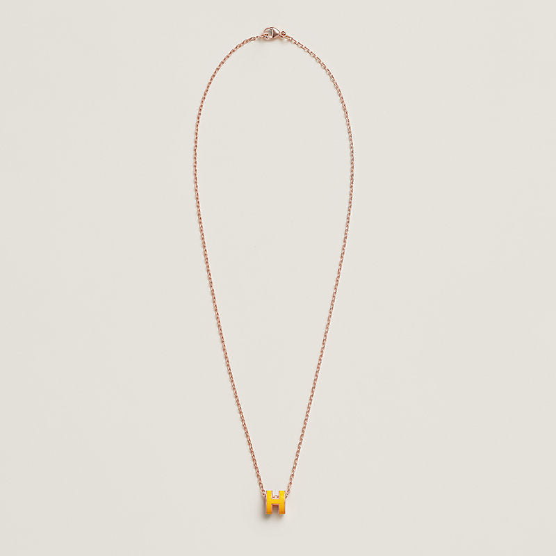 18K Mini Pop Hermes Yellow Necklace