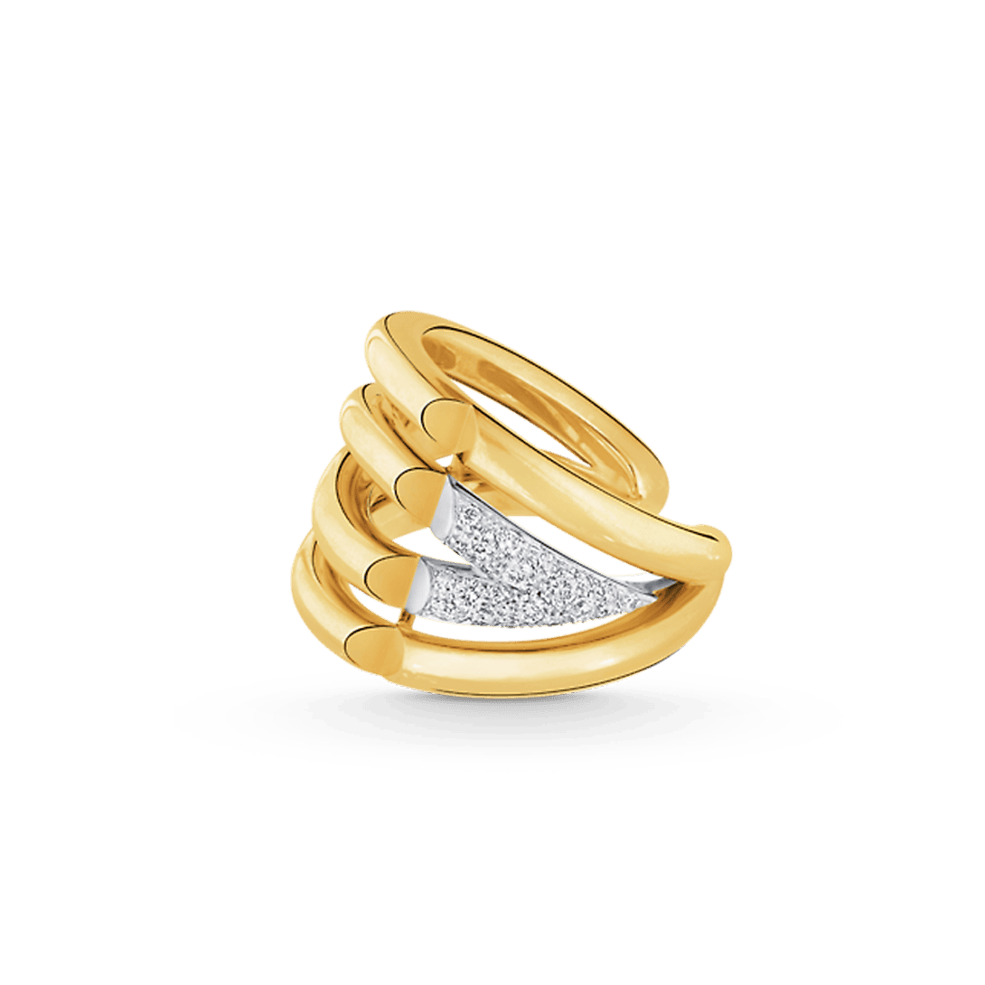18K Louis Vuitton Volt Upside Down Diamonds Ring