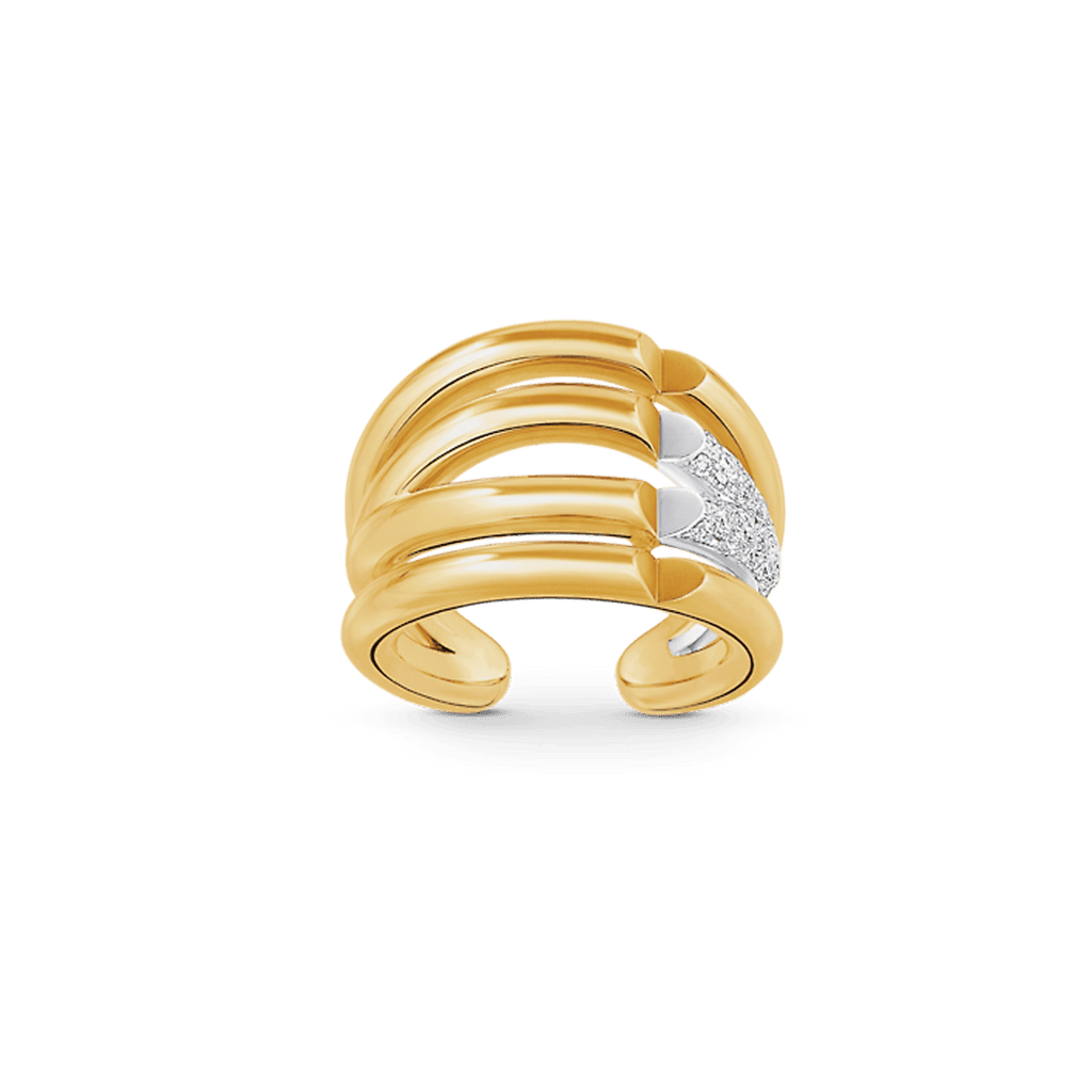 18K Louis Vuitton Volt Upside Down Diamonds Ring