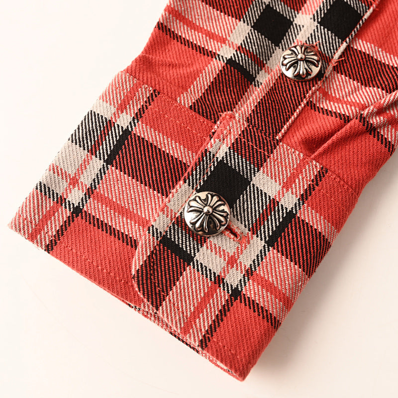 Chrome Hearts Classic Plaid Shirt