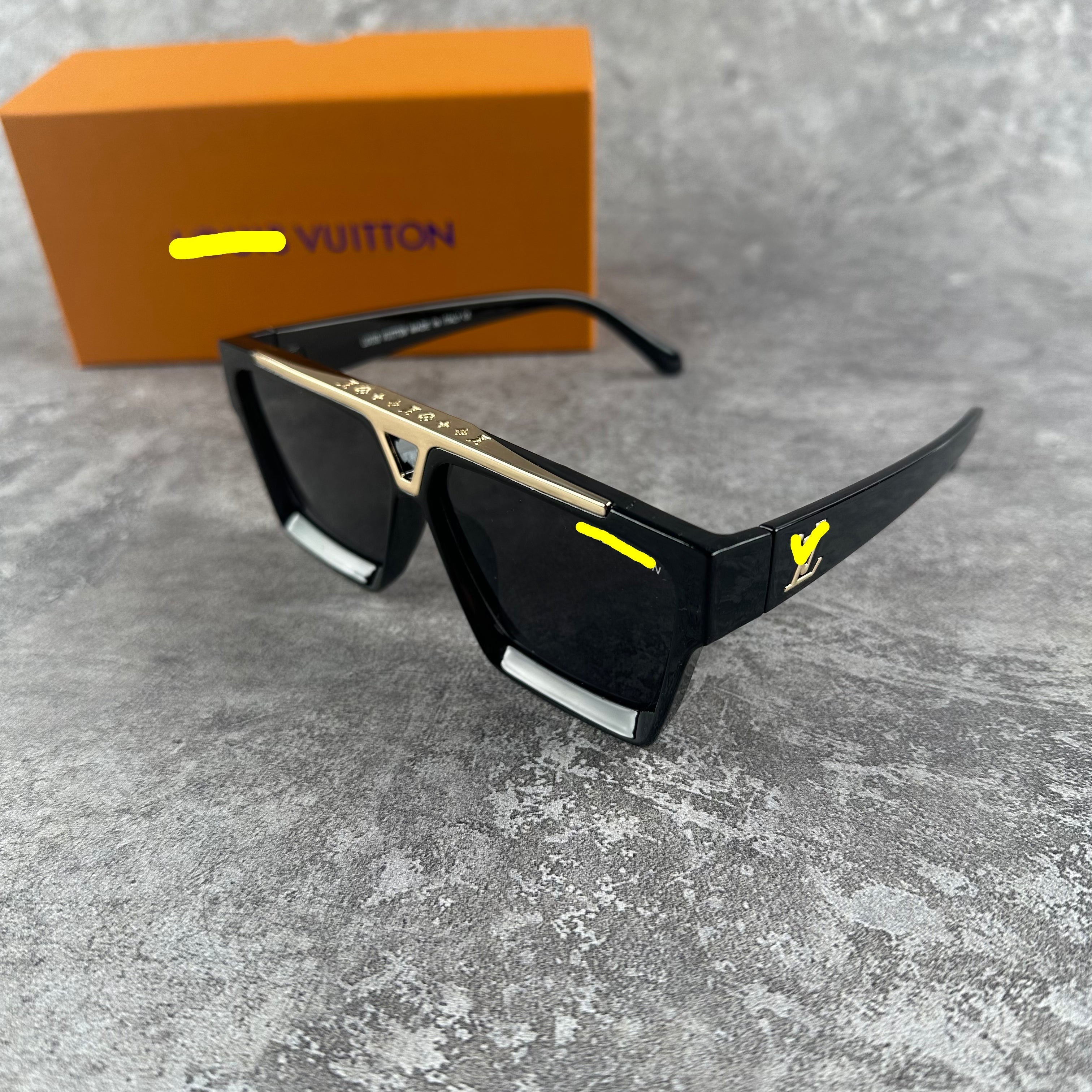 Evidence Sunglasses Black And Gold