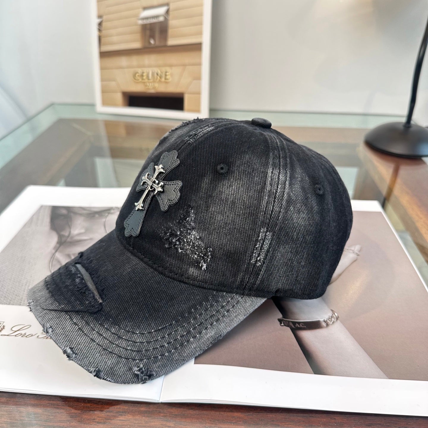 Premium Cross Embroidered Cap - Subtle Elegance