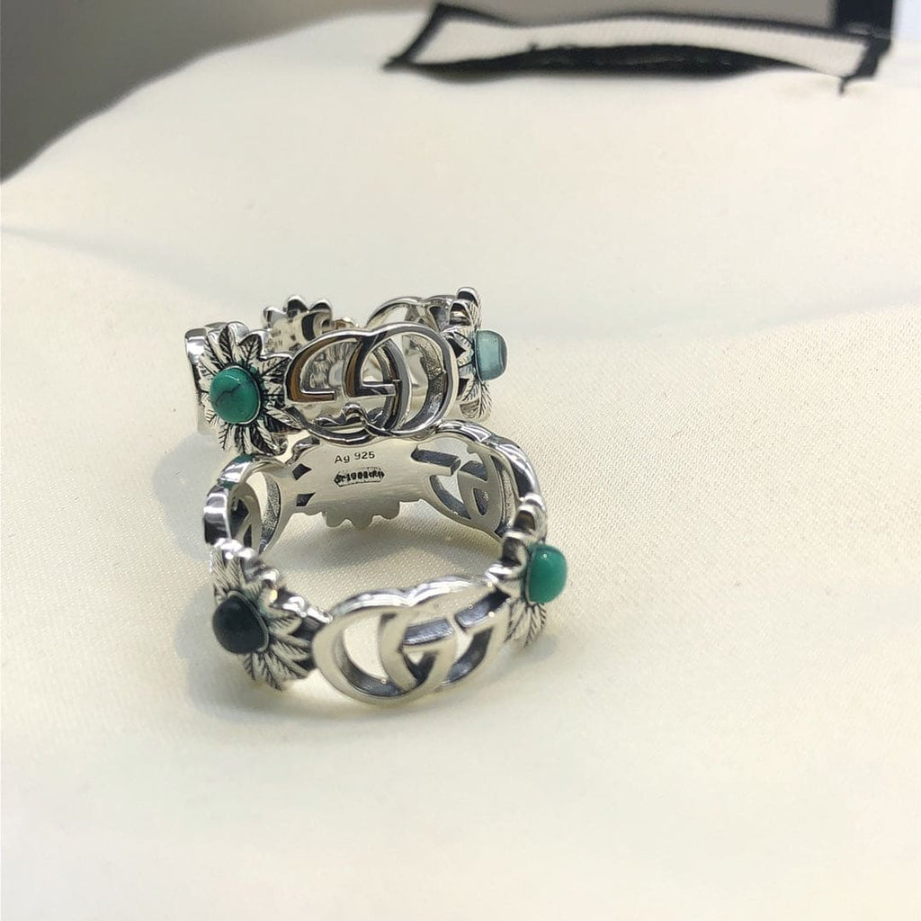 Double Gucci Flowers Ring