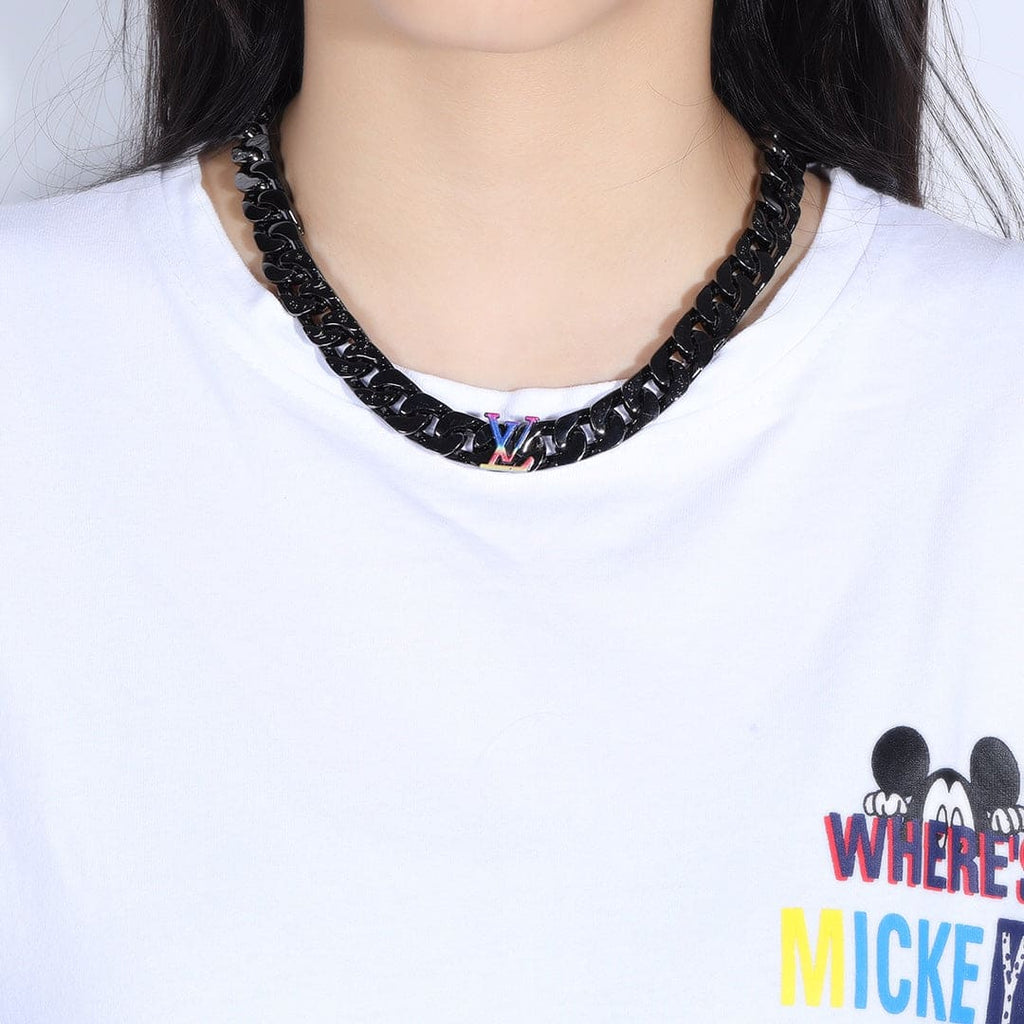 18K Louis Vuitton Rainbow Chain Link Necklace