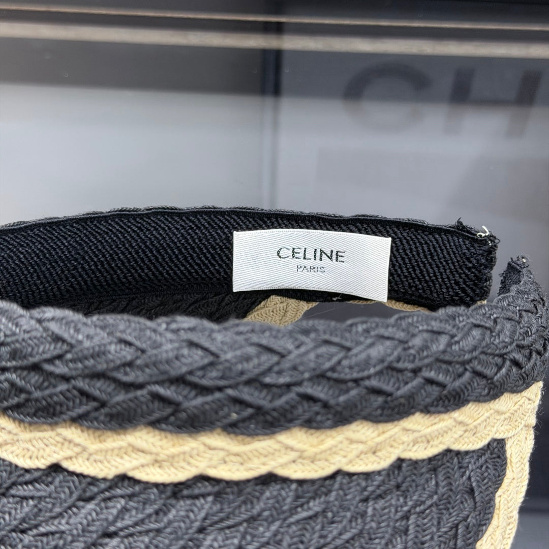 Woven Straw Visor Hat - Summer Sun Protection & Beach Accessory
