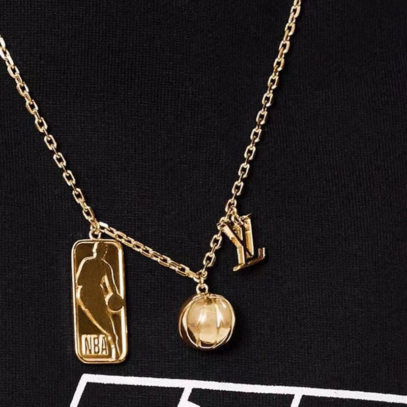 18K Louis Vuitton Tab Pendant Necklace