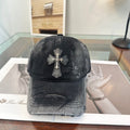 Premium Cross Embroidered Cap - Subtle Elegance