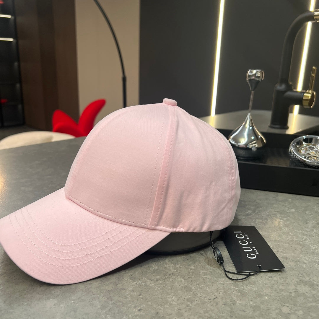 Chic Minimalist Baseball Cap in Soft Pink
