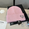C/C Knit Beanie in pink