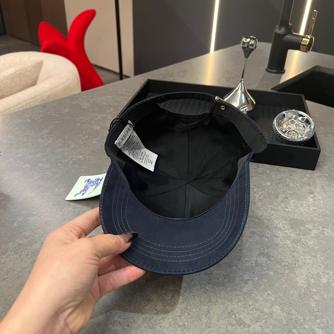 Essential Navy Cap with Embroidered Detailing