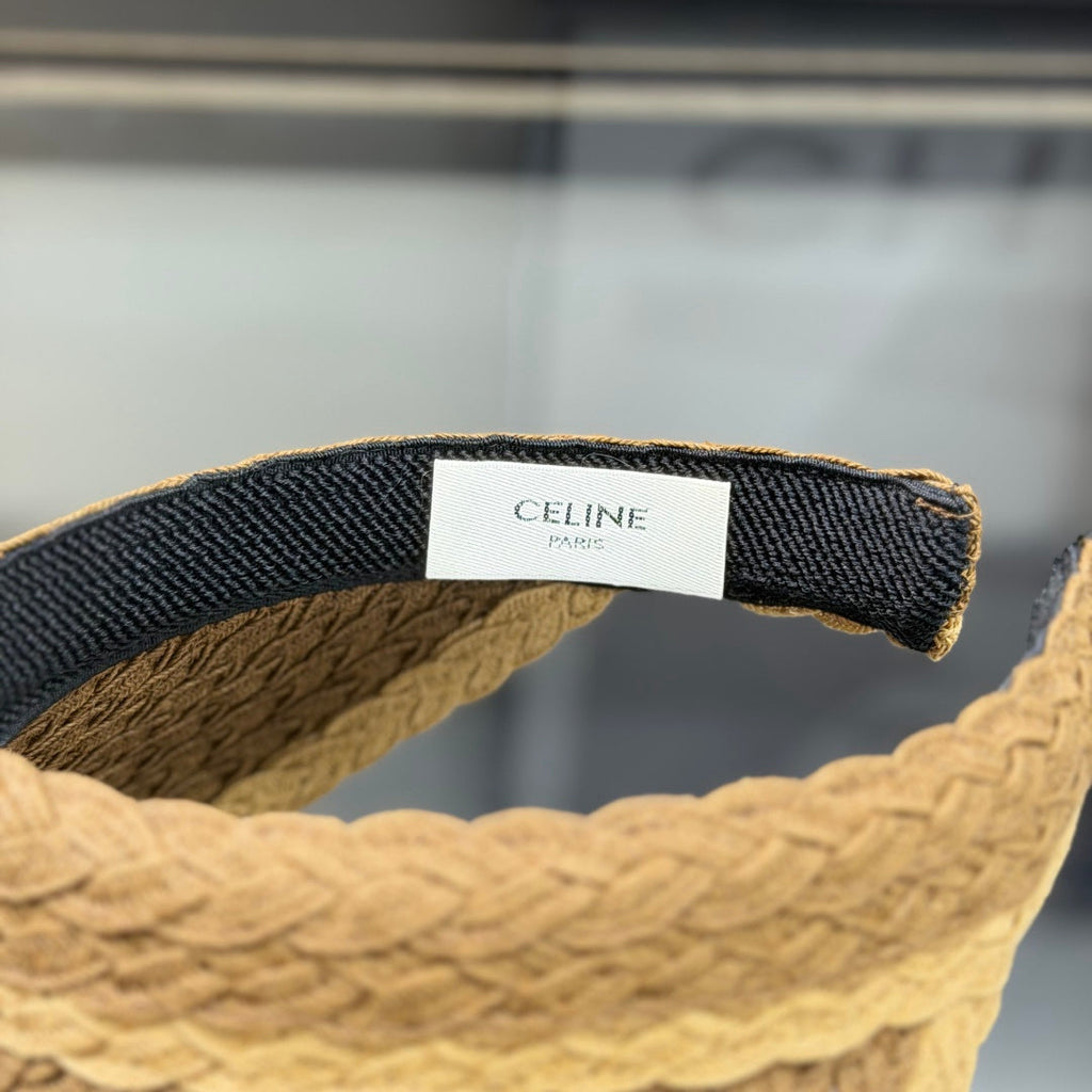 Woven Straw Visor Hat - UV Protection Summer Beach Sun Hat