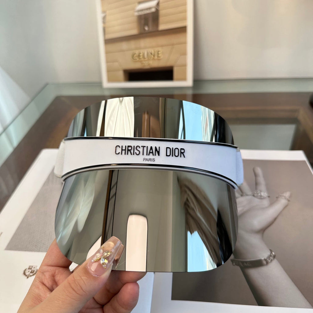 Silver Mirror Shield Visor