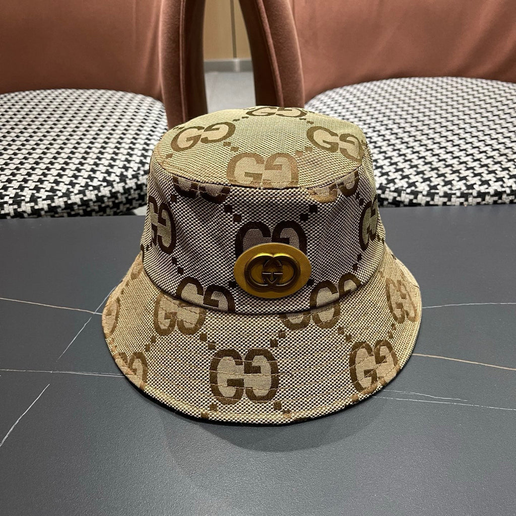 Classic Monogram Canvas Bucket Hat - Premium Unisex Streetwear