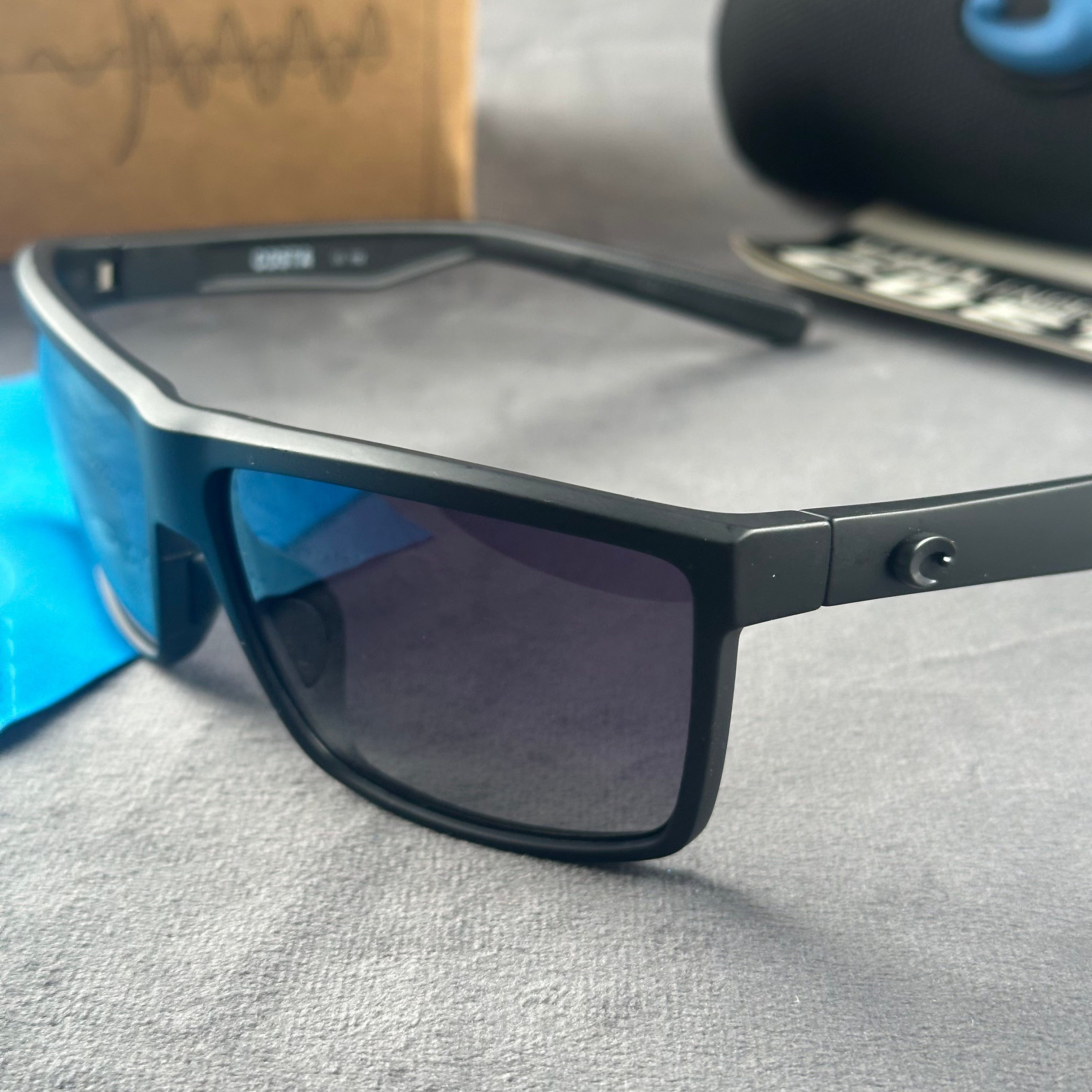 Performance Polarized Sport Sunglasses - Lightweight Matte Wrap Frame