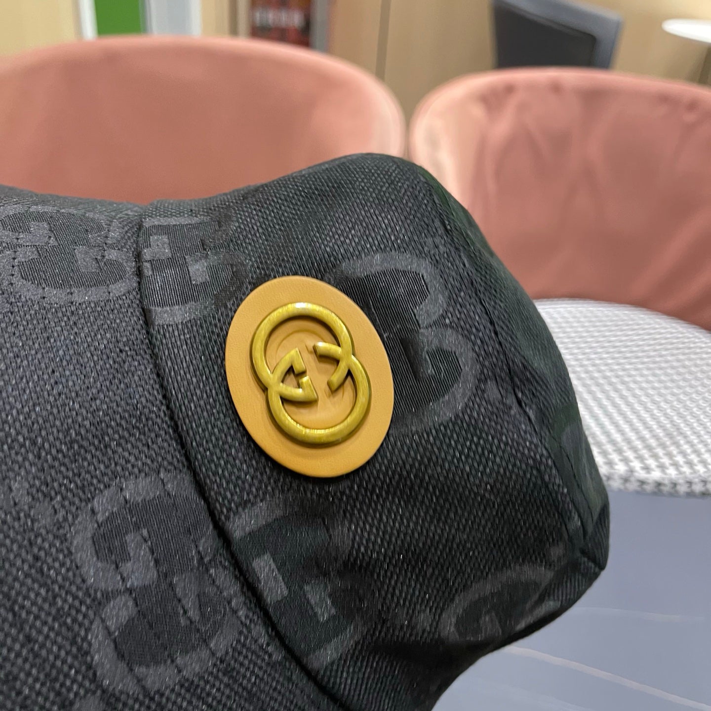 Premium Monogram Bucket Hat - Classic Streetwear Casual Cap