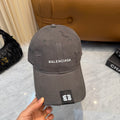 Distressed Style Baseball Cap in Charcoal