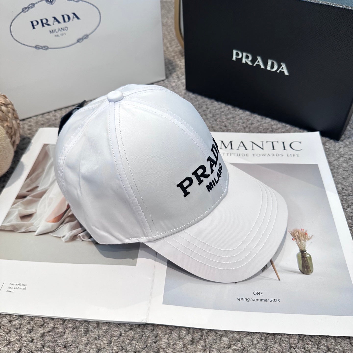 Embroidered Logo Baseball Cap - Lightweight Sporty Aesthetic