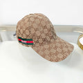 Sleek Beige Monogram Baseball Cap