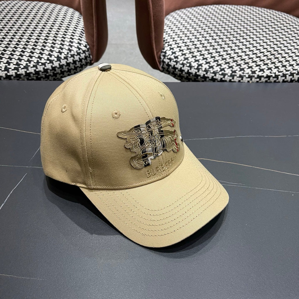 Classic Heritage Embroidered Baseball Cap - Adjustable Khaki Hat