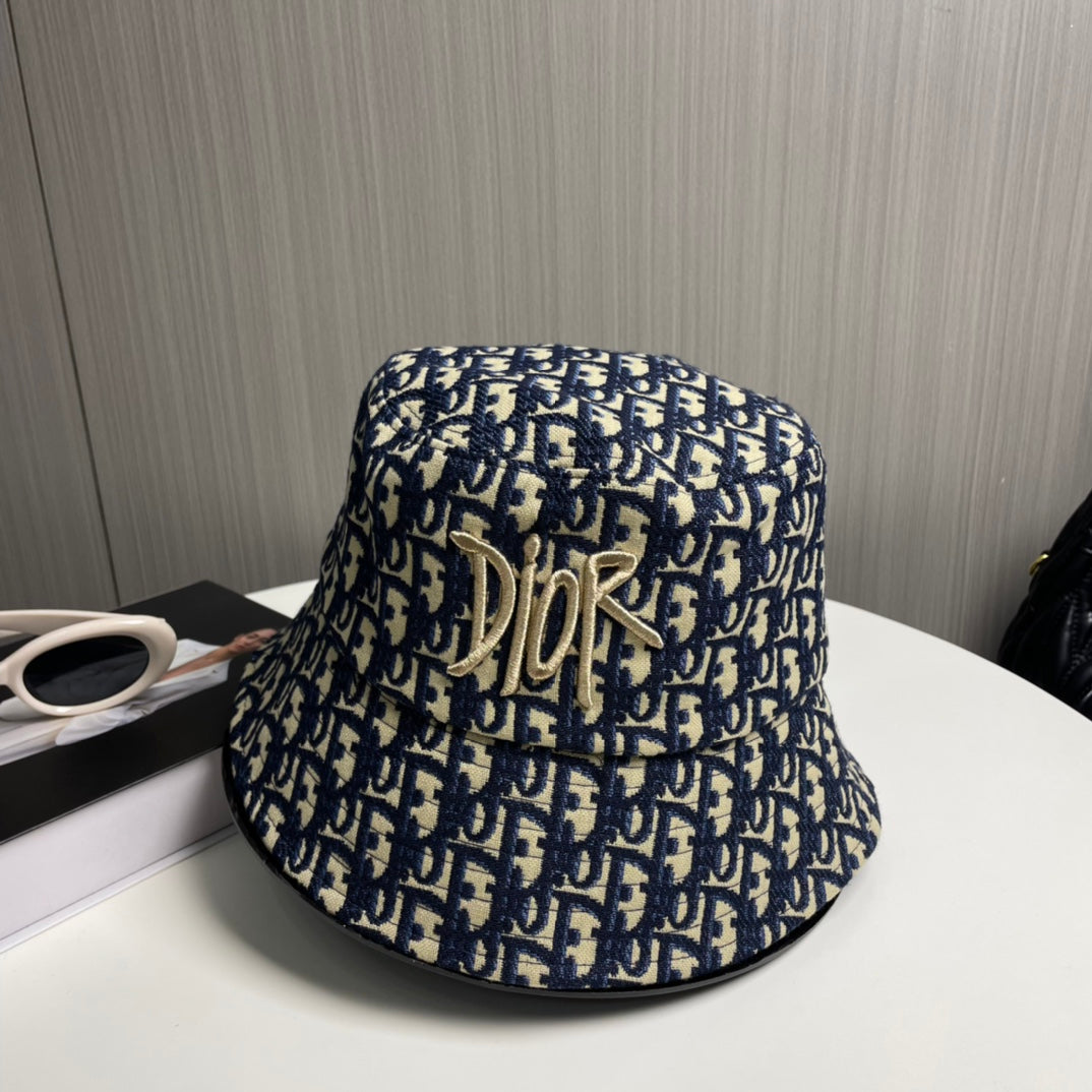 Classic Monogram Embroidered Bucket Hat - Premium Cotton Sun Hat