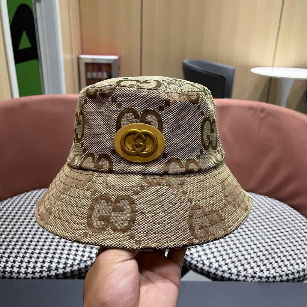 Classic Monogram Canvas Bucket Hat - Premium Unisex Streetwear