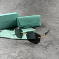 Rimless Gradient Sunglasses - Gold Metal Frame & UV Protection