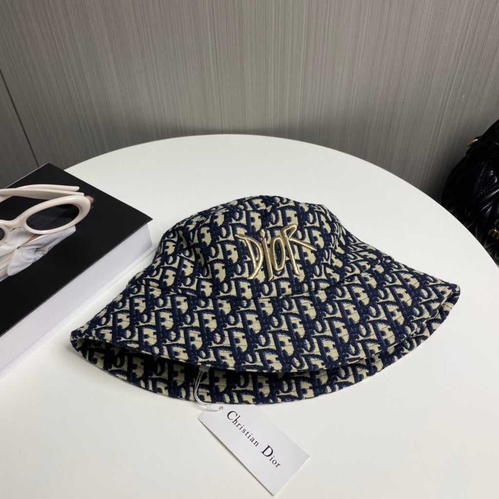 Classic Monogram Embroidered Bucket Hat - Premium Cotton Sun Hat