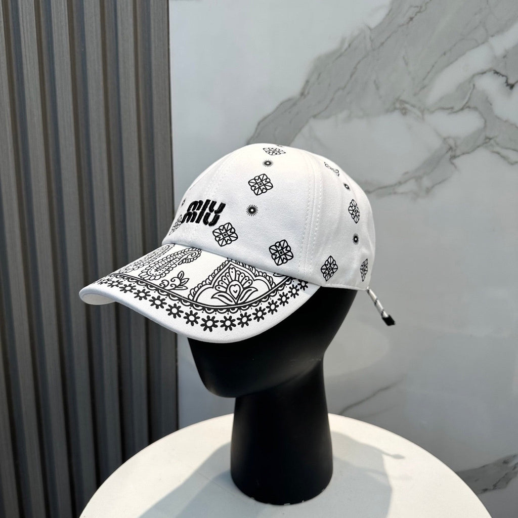 Bohemian Pattern Cotton Baseball Cap - Adjustable Streetwear Hat