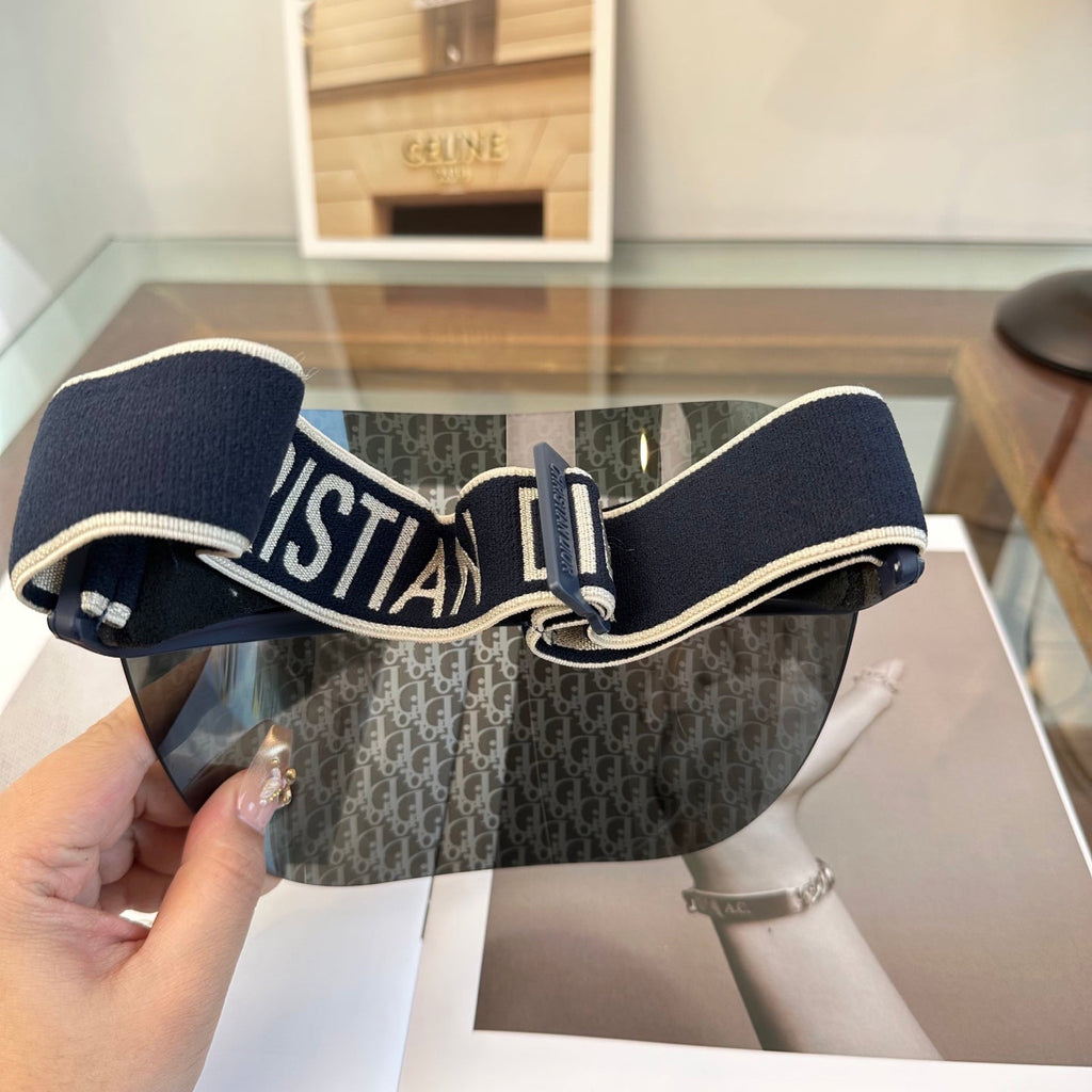 Monogram Sun Shield Visor in Elevated Navy Blue