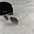 Geometric Gold Frame Sunglasses - Lightweight Premium UV Protection