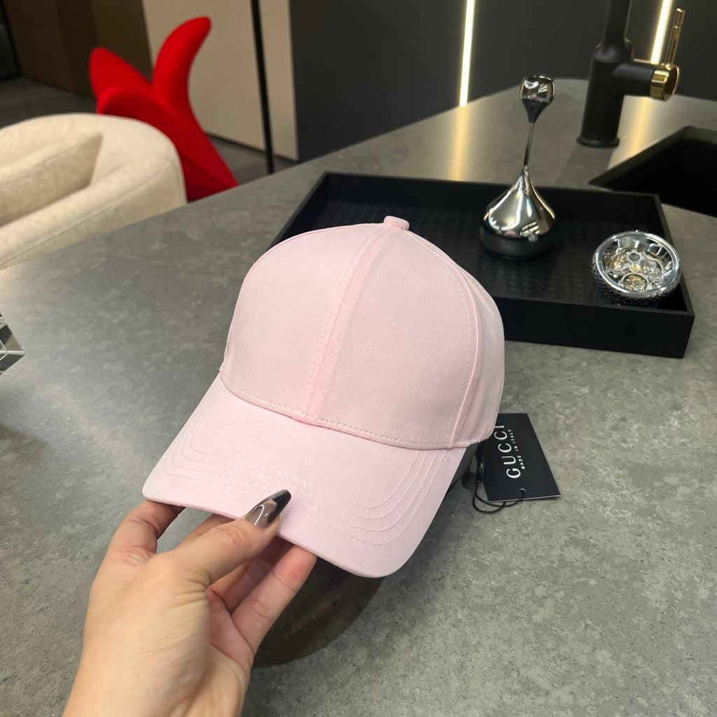 Chic Minimalist Baseball Cap in Soft Pink