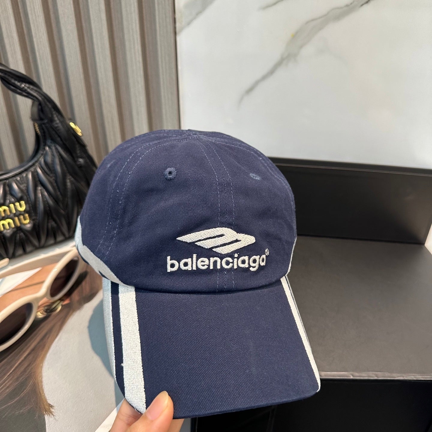 Modern Minimalist Baseball Cap - Embroidered Cotton Unisex Hat