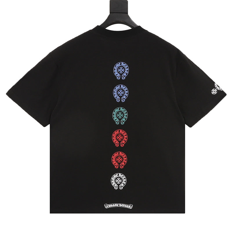 Chrome Hearts Multicolor Cross Print Short-Sleeve T-Shirt