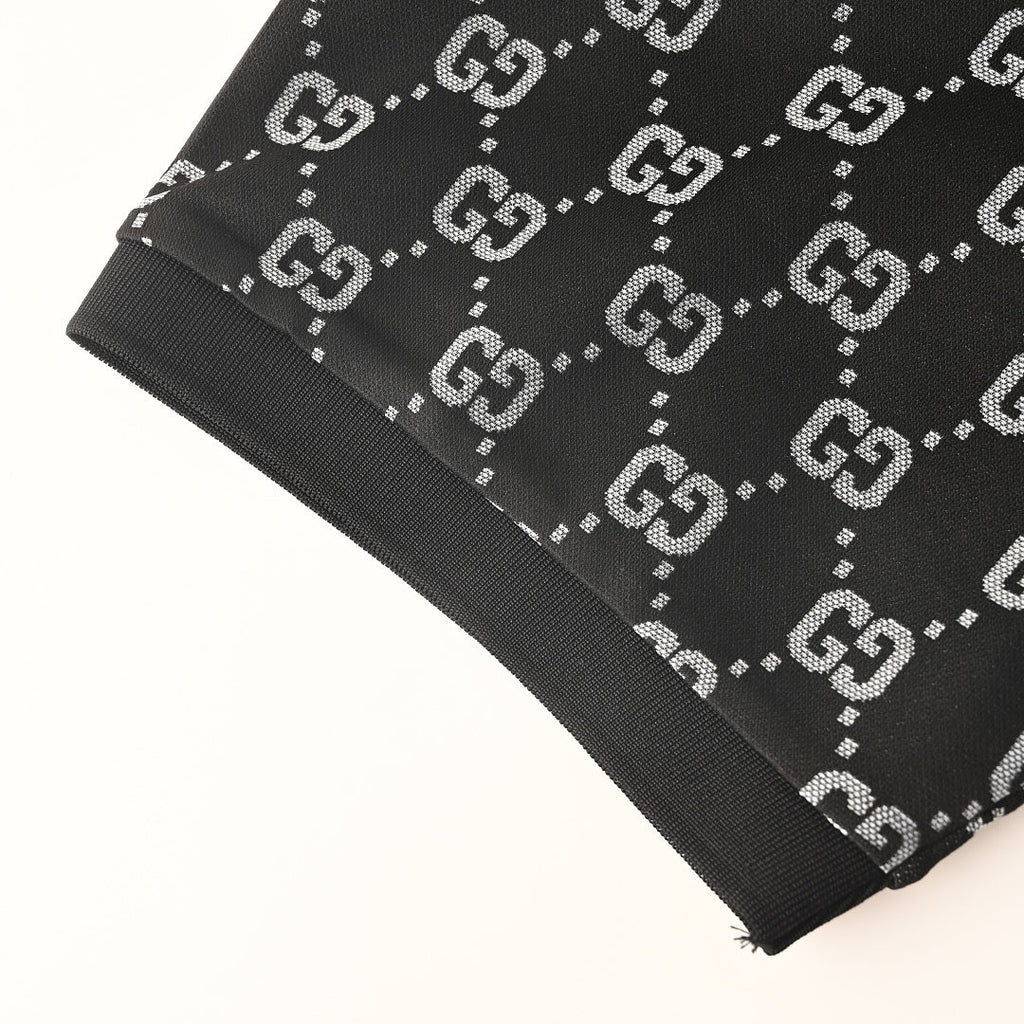 Gucci All-Over Print Short-Sleeve Polo Shirt