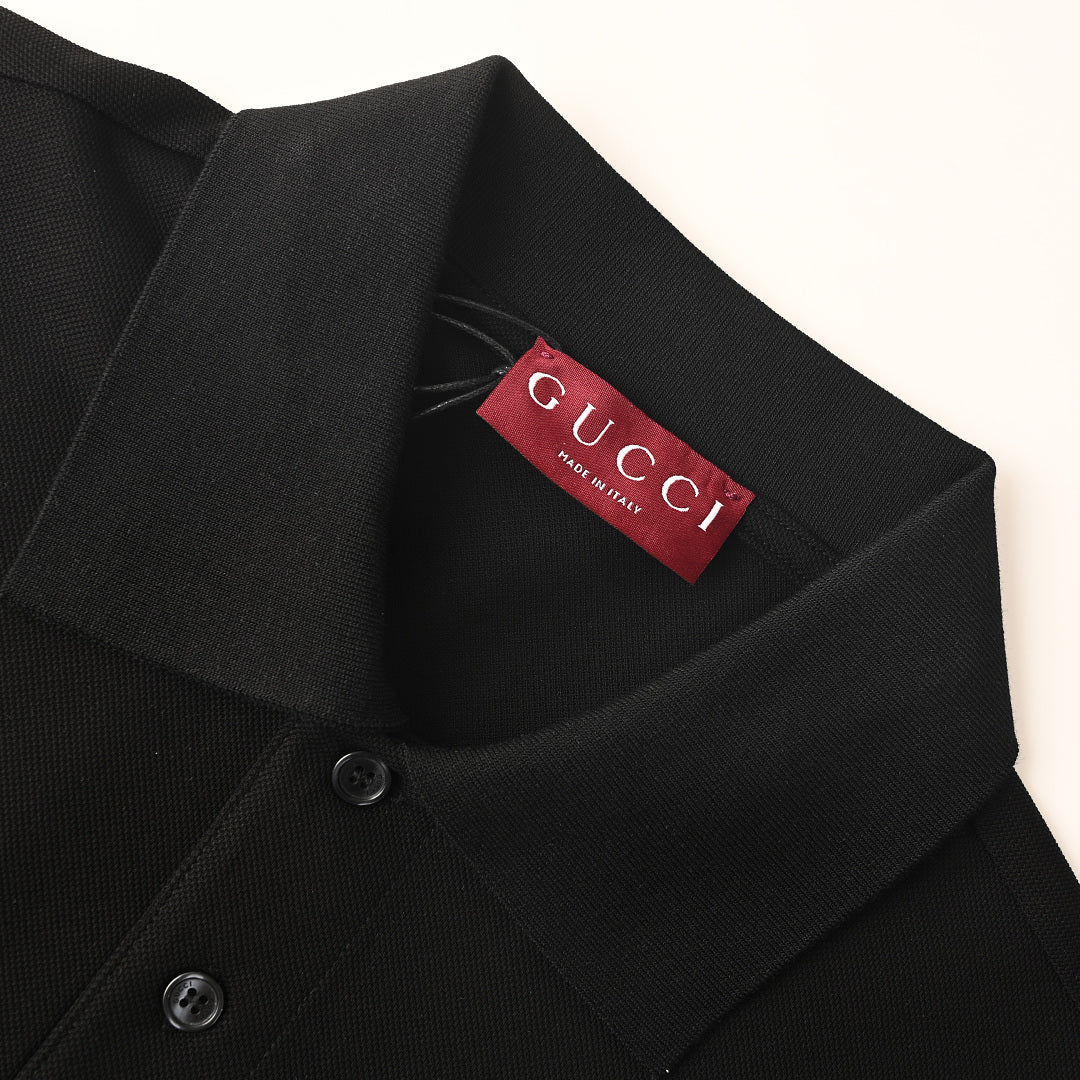 GUCCI Horsebit-Embroidered Pocket Polo Shirt