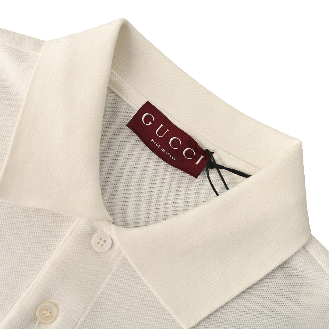 GUCCI Horsebit-Embroidered Pocket Polo Shirt