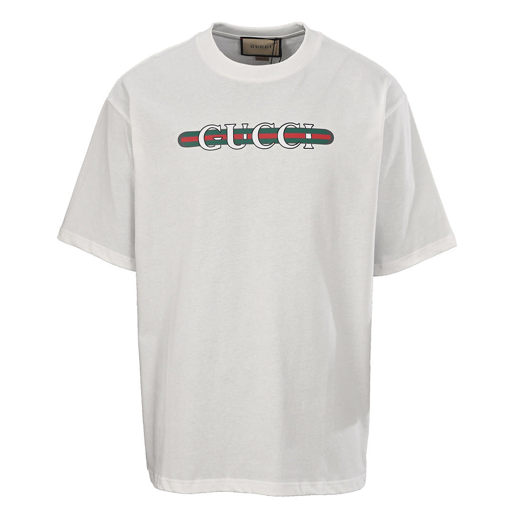 Gucci Classic Web Stripe Print T-Shirt