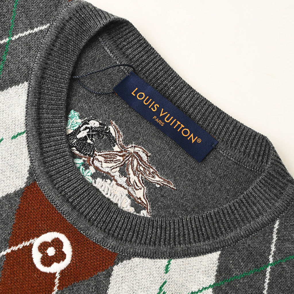 Louis Vuitton Monogram Jacquard Cotton Sweatshirt