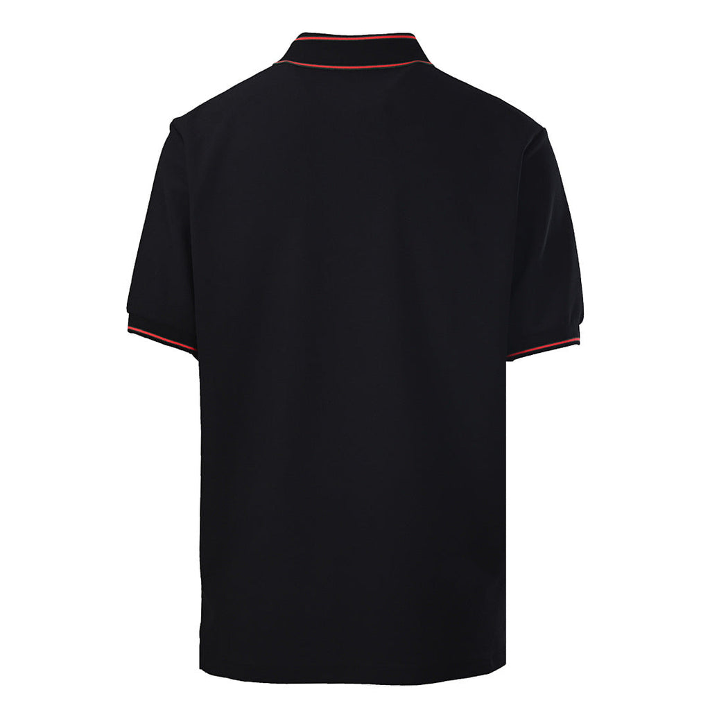 GUCCI Ribbed Jacquard Short-Sleeve Polo Shirt
