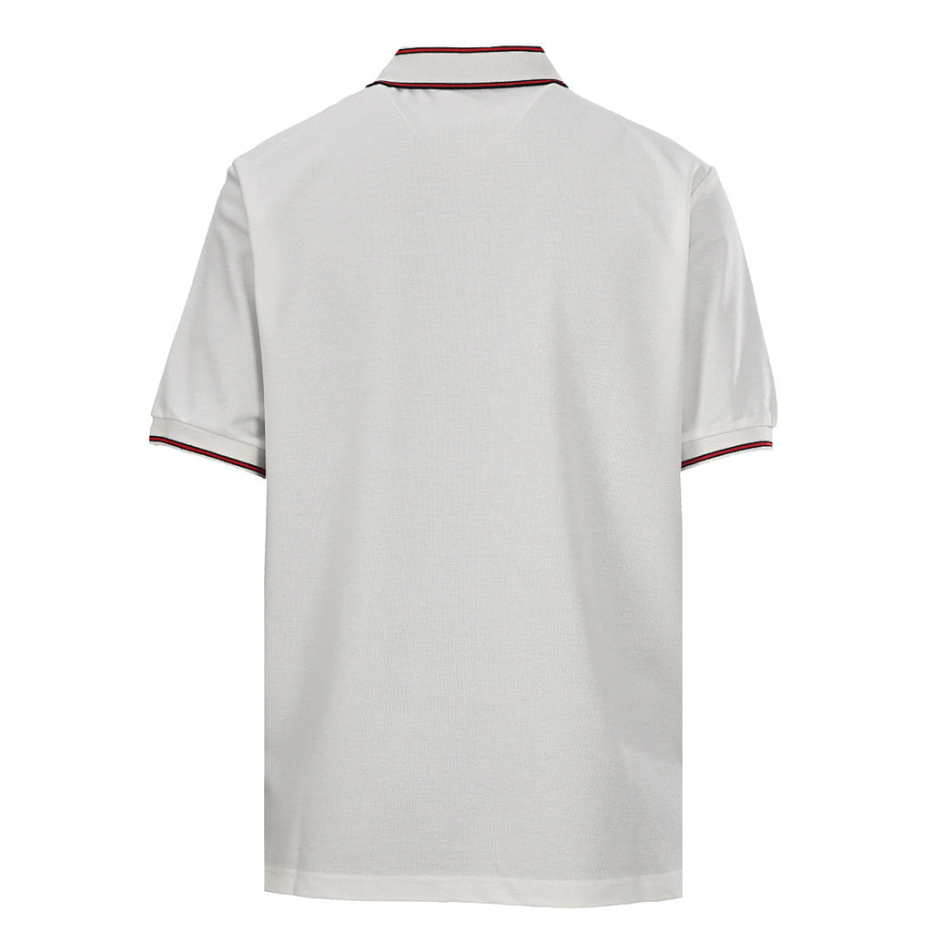 GUCCI Ribbed Jacquard Short-Sleeve Polo Shirt