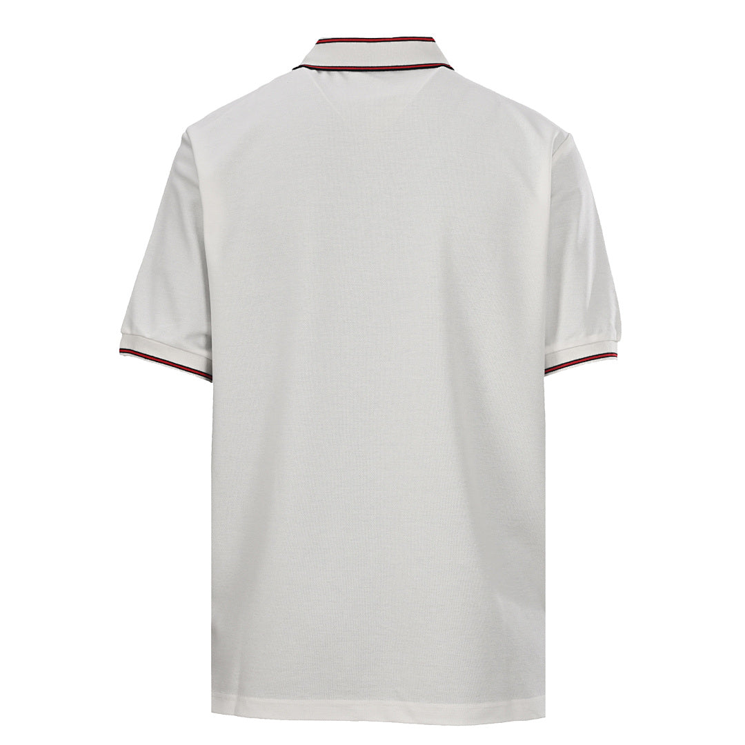 GUCCI Ribbed Jacquard Short-Sleeve Polo Shirt